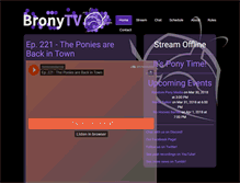 Tablet Screenshot of bronytv.net